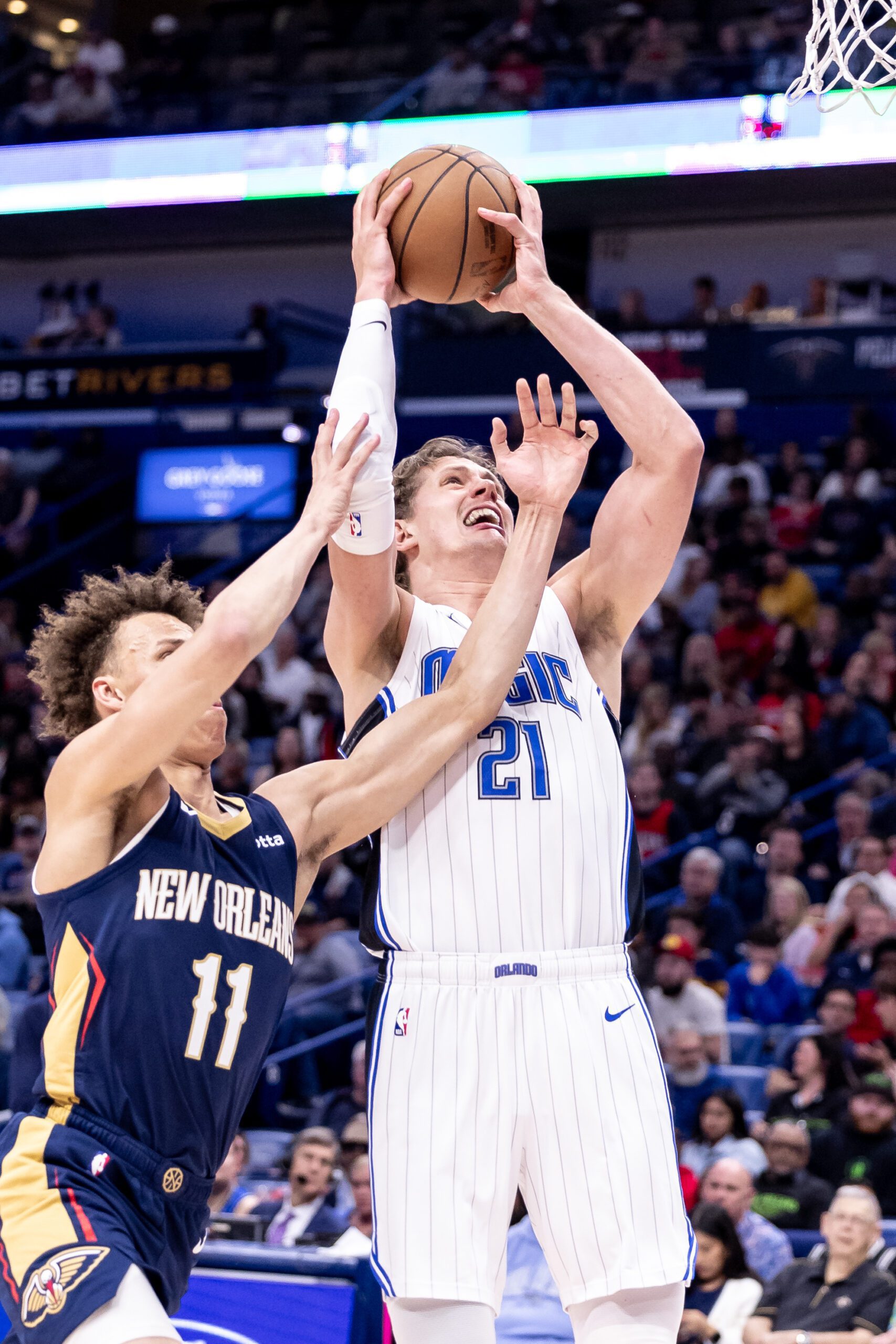 Orlando Magic Backup Big Goes Viral for Infamous Tip-In Attempt During 2024 FIBA Olympics Qualifying Tournament 3 Moritz Wagner, Orlando Magic