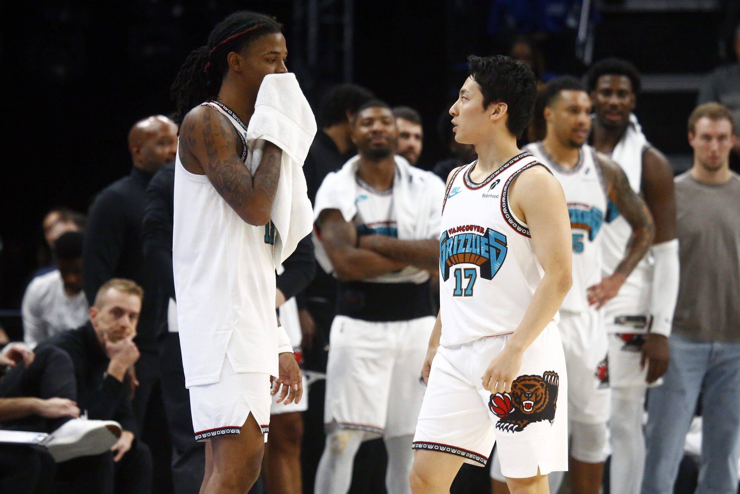 Yuki Kawamura Give Emoji Response To Ja Morant After Shoutout For Scoring First NBA Bucket 2 USATSI 24598220 scaled