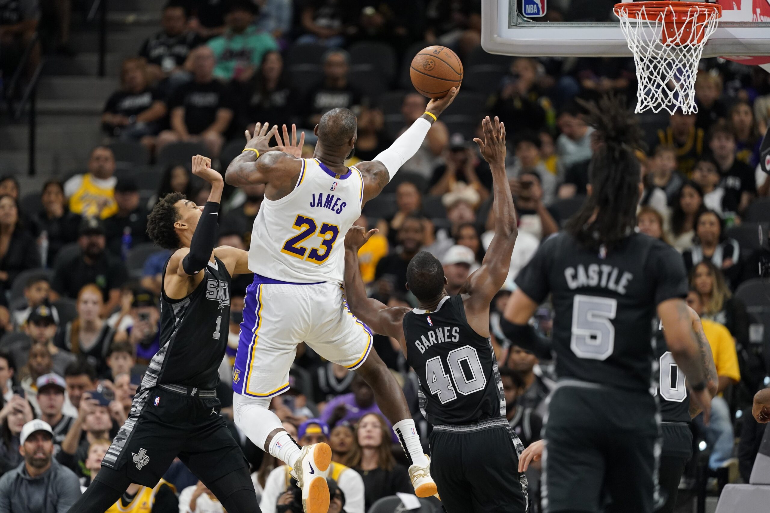 "I Feel Like He Grown Another Two To Three Inches": LeBron James Makes Bold Claim That 7-Foot-3 Victor Wembanyama Had Growth Spurt During Off-Season 3 LeBron James, Los Angeles Lakers