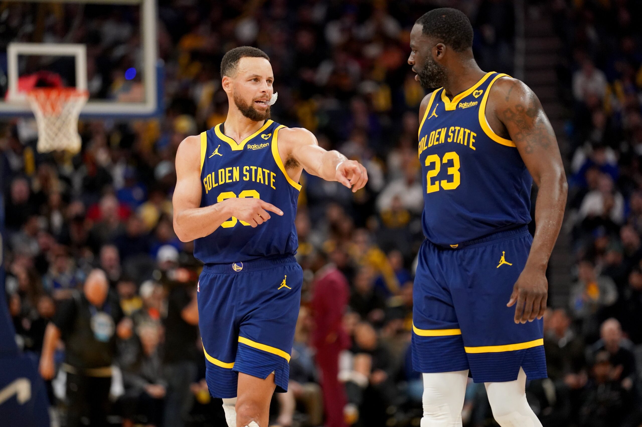 Stephen Curry and Draymond Green.