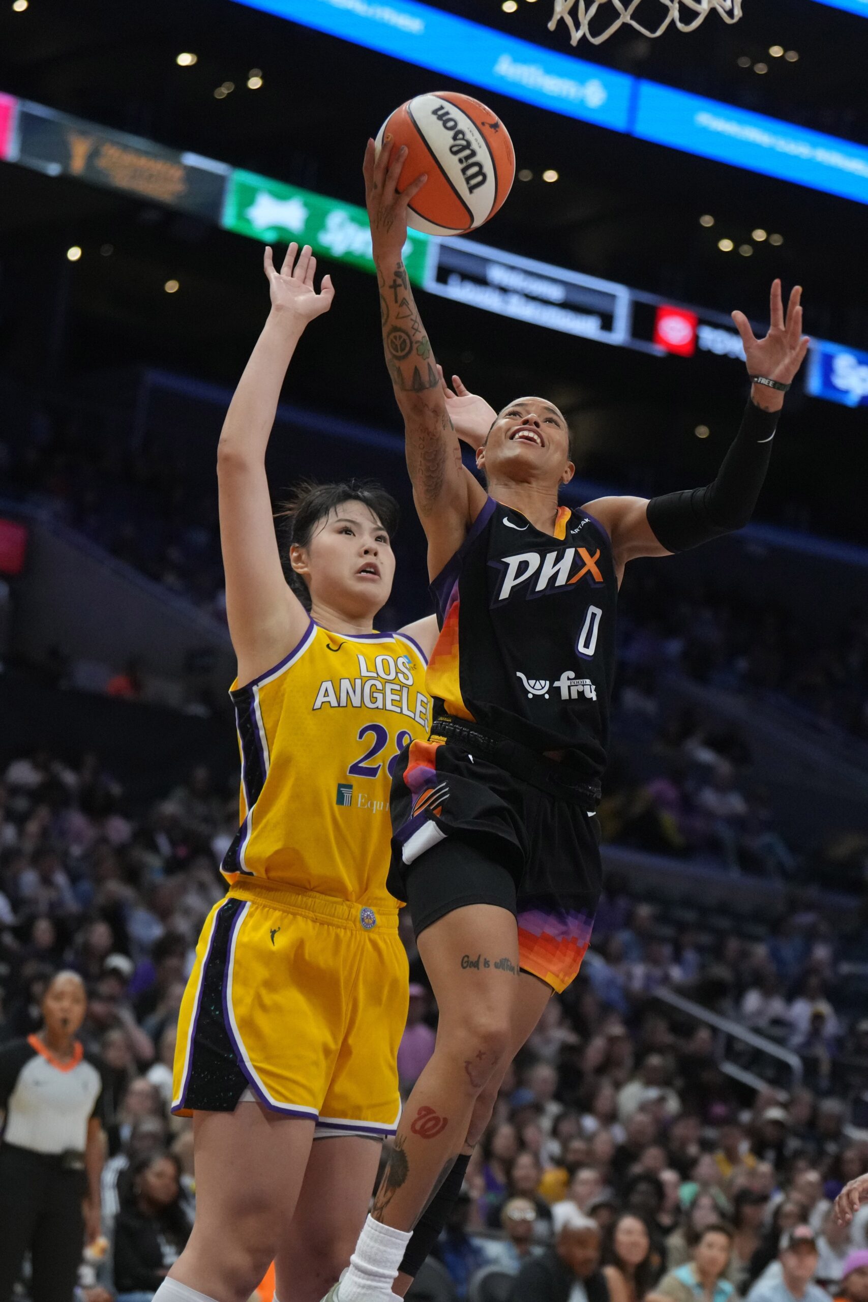 Our Hearts Are Broken': LA Sparks Send Message Amid California Wildfires 2 Los Angeles Sparks, Li Yueru, WNBA