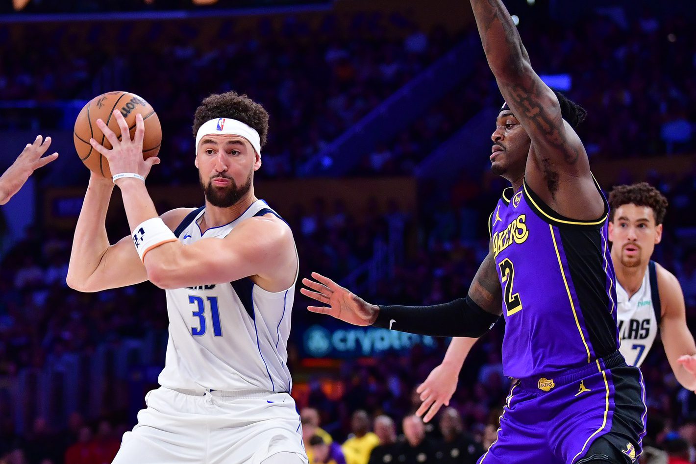 "The Line Is Six Weeks": Klay Thompson, Megan Thee Stallion's Love Story Gets Ending Prediction From Shaquille O'Neal 4 Dallas Mavericks, Klay Thompson, Los Angeles Lakers