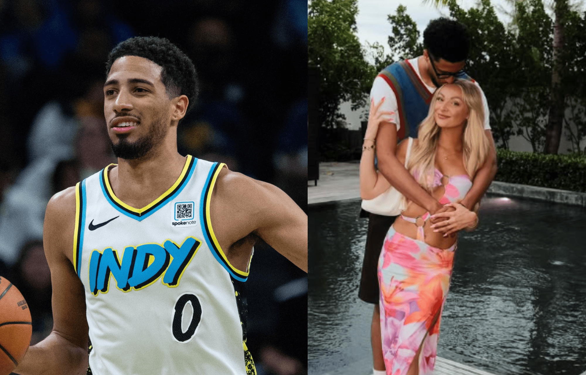 "My Forever Date": Tyrese Haliburton Declares Love While Attending Casino Gala With Fiancée Jade Jones 1 Tyrese Haliburton’s GF Shares Anniversary Post. Photo credits: Imagn and Instagram