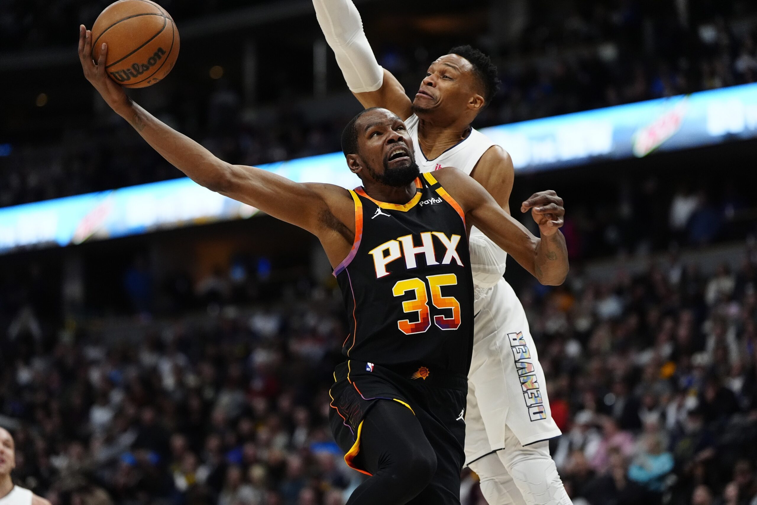 "Those Earnings Are Probably Intact. No Wife And No Kids': NBA Fans Drop Creative Comments As Kevin Durant Becomes Most Paid NBA Player In History 4 Phoenix Suns star Kevin Durant and Russel Westbrook