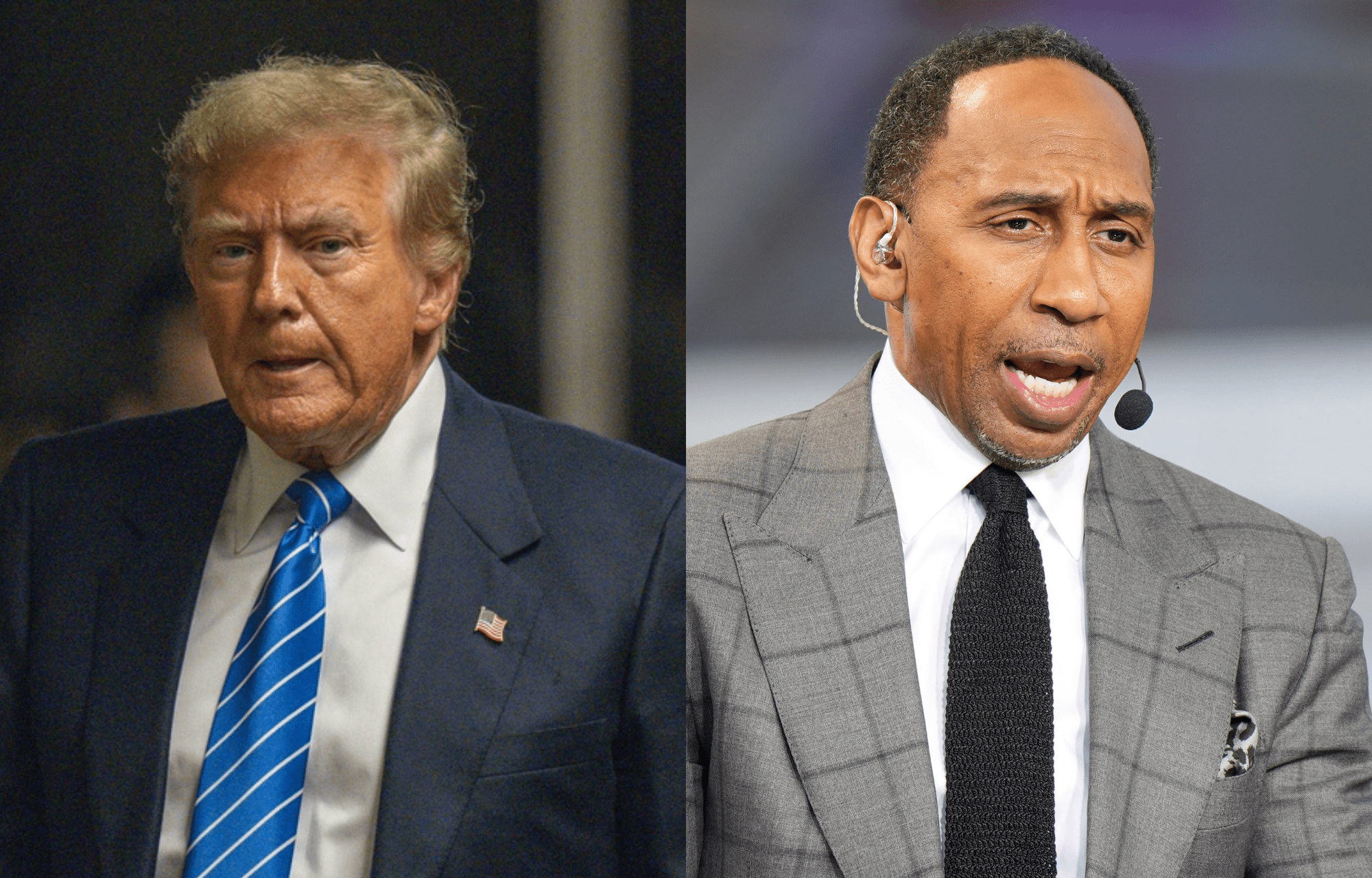 "It's Not Dumb Because Why Aren't The Epstein Island People Getting Arrested?": NBA Fans Give Opinions As FBI Director Kash Patel Slams Stephen A. Smith's Claim Of Donald Trump Getting Revenge On NBA With Gambling Investigations 1 Donald Trump Backs Stephen A. Smith's POTUS Ambitions. Photo credits: Imagn