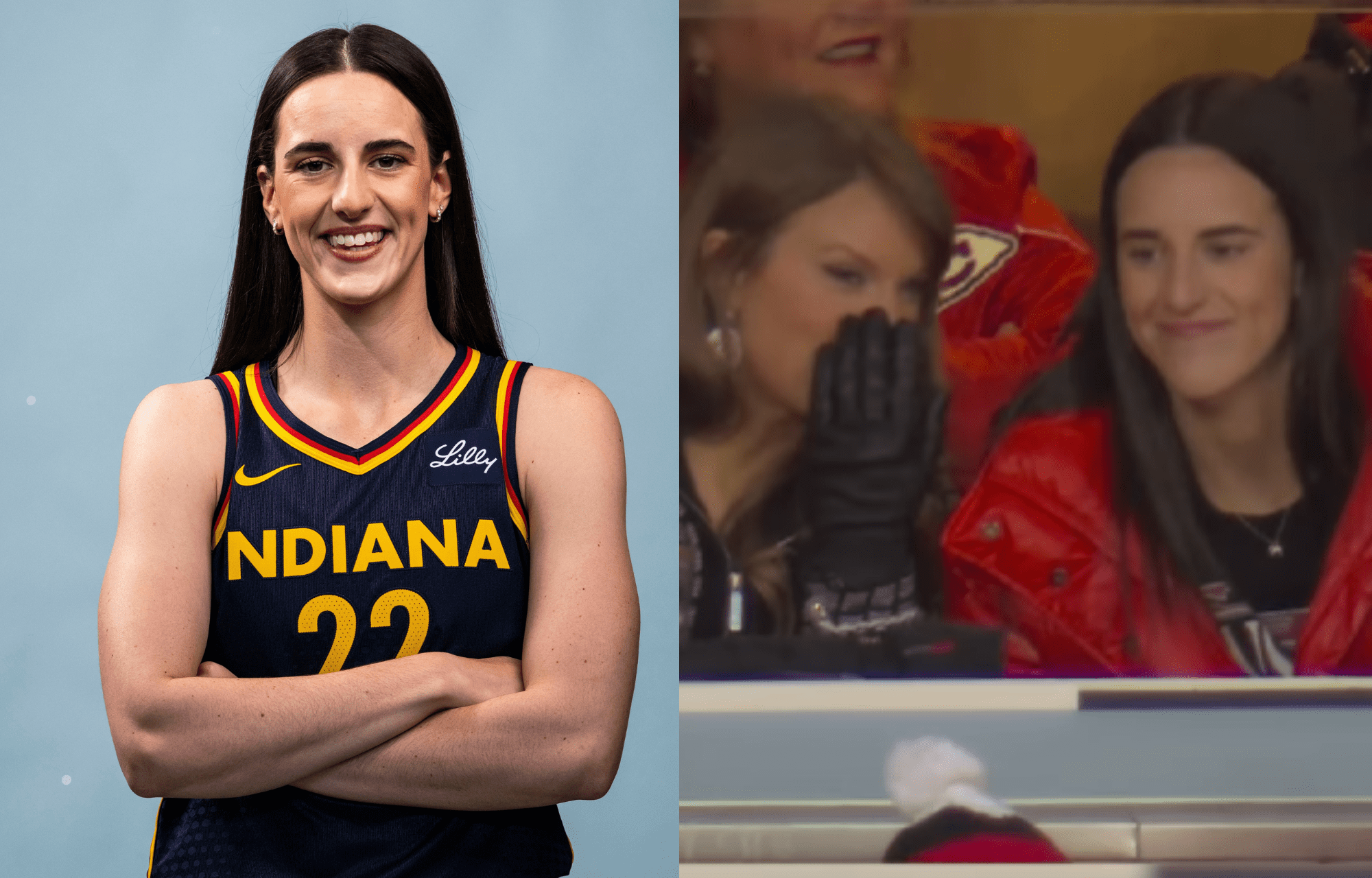 "Amazing": Caitlin Clark And Taylor Swift’s On-Screen Absence Delights Skip Bayless During Chiefs Game 3 Caitlin Clark Opens Up About Knowing Taylor Swift. Photo credits: Imagn