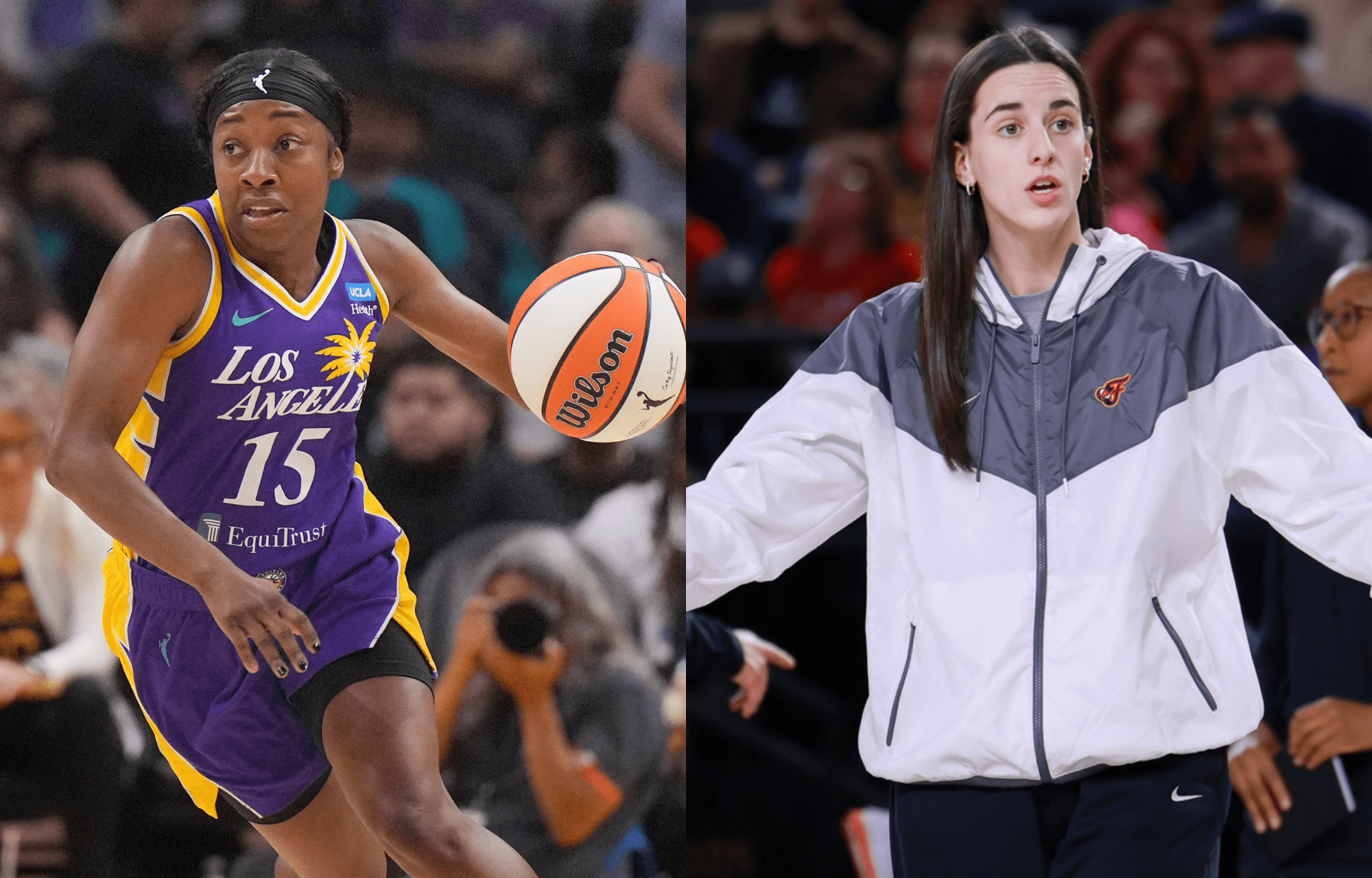 Aari McDonald (left) temporarily replaces Caitlin Clark (right) as she continues her recovery. Photo credits: Imagn