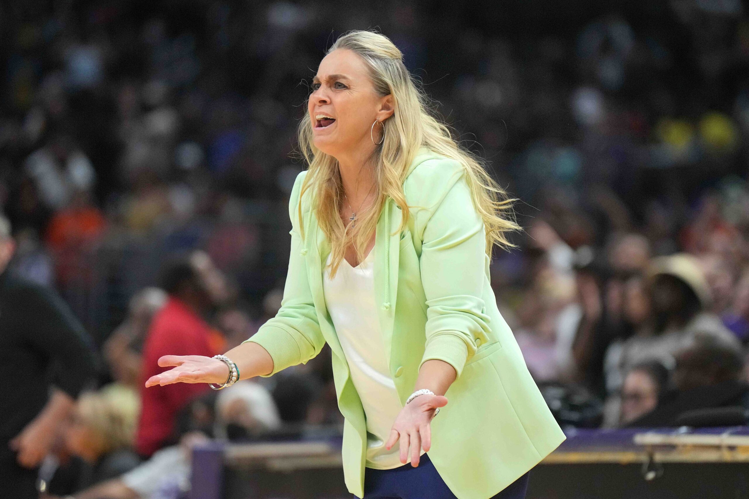 "Women Cannot Coach Men": NBA Fans Disagree With Stephen A. Smith's Suggestion For Becky Hammon To Coach In A Men's League 1 Becky Hammon, WNBA. Las Vegas Aces