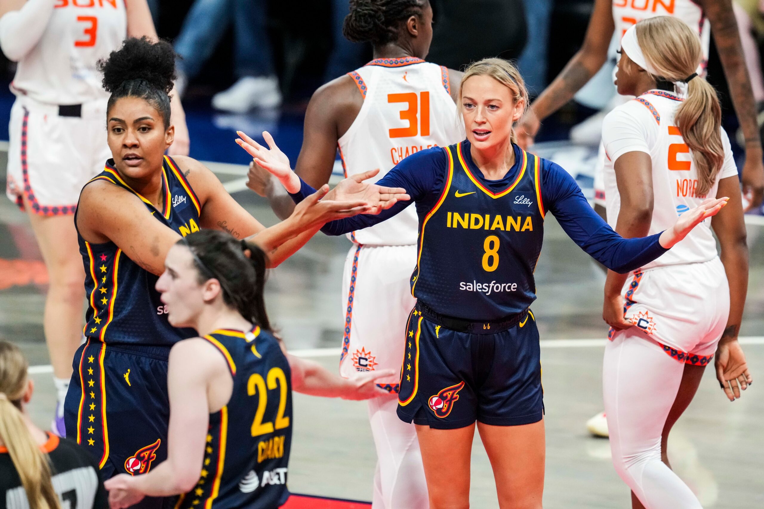 "It Happened In The WNBA With Two White Girls": Sophie Cunningham, Jacy Sheldon Brawl Gets Connected To Dwight Howard-Lance Stephenson Altercation In Big3 By Ice Cube 3 Sophie Cunningham