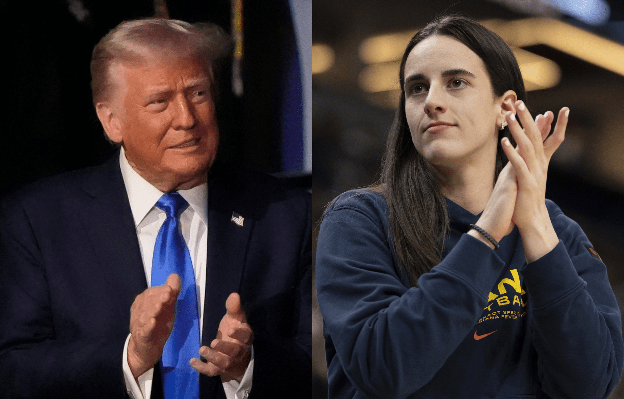 "Don't Be Surprised": Donald Trump May Be Pulled Into Caitlin Clark WNBA Treatment Probe, Predicts Stephen A. Smith 2 US President Donald Trump and WNBA superstar Caitlin Clark. Photo credits: Imagn