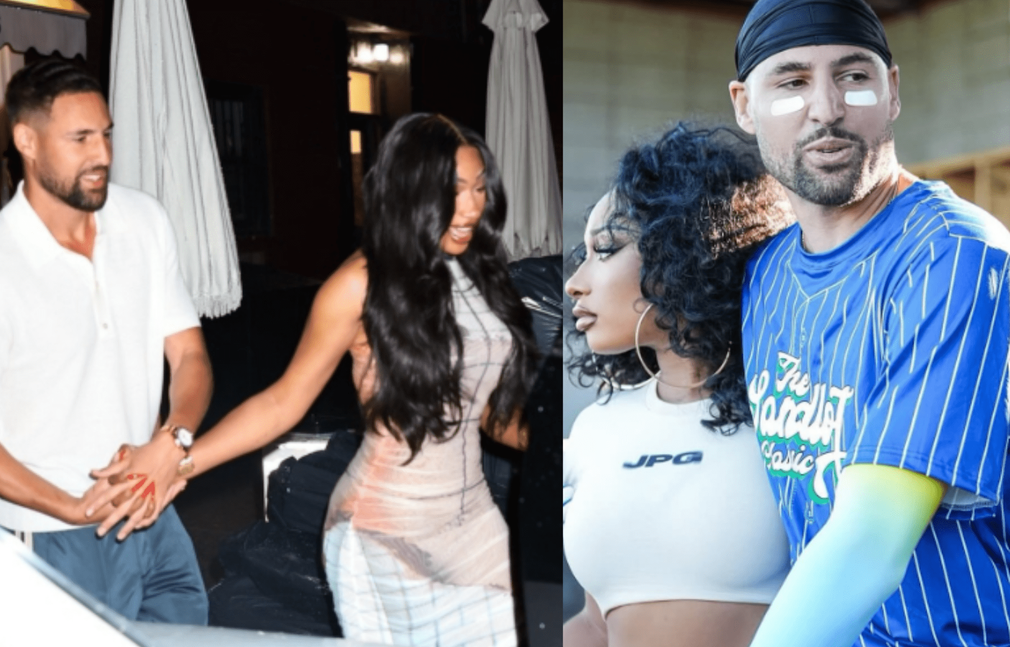 Klay Thompson with GF Megan Thee Stallion. Photo credits: Instagram