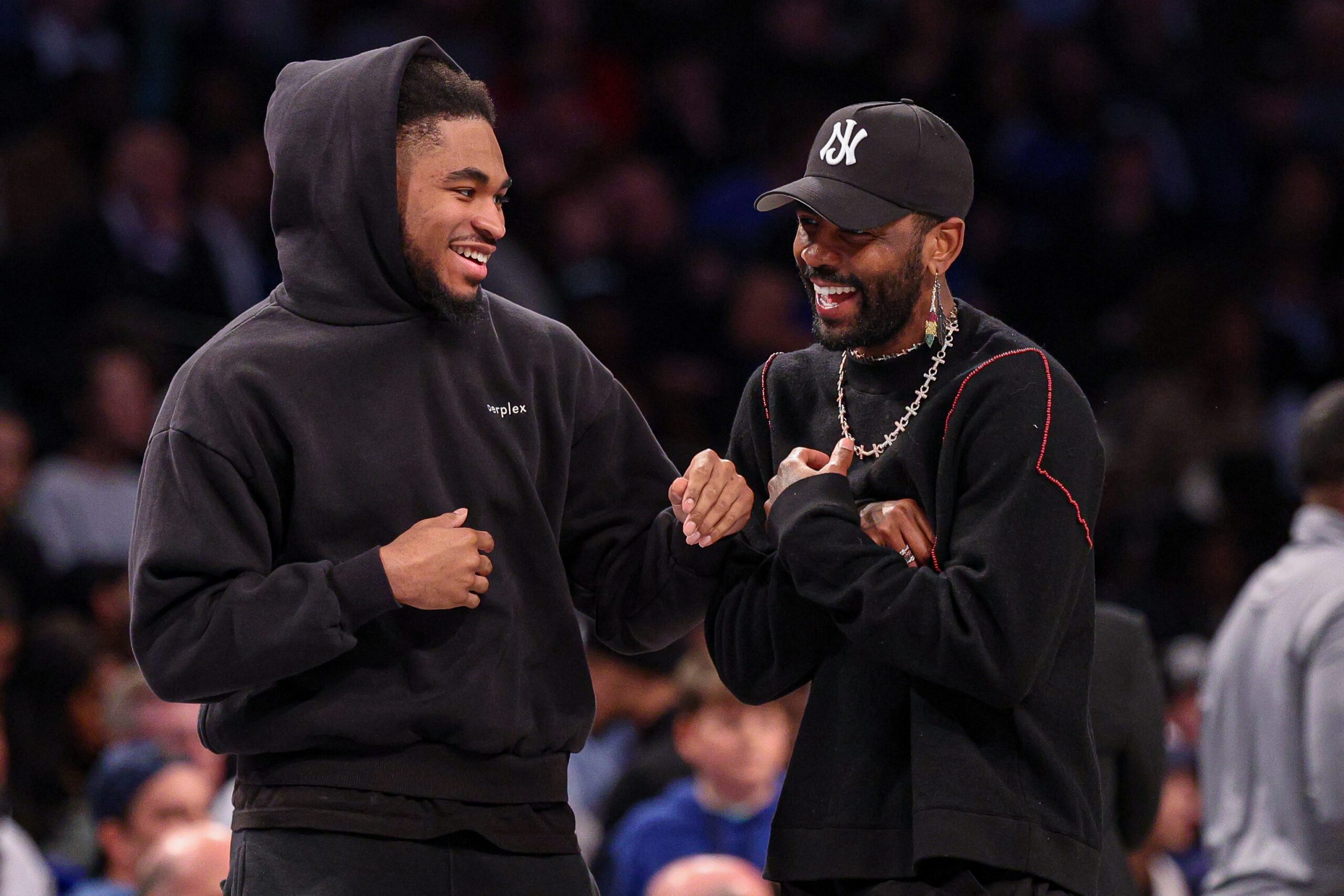 "Kyrie Saw Luka's E-Bikes And Said Watch This": NBA Fans Chime In As Kyrie Irving Surprises Mavericks Teammates With Golf Carts 1 USATSI 25757873 scaled