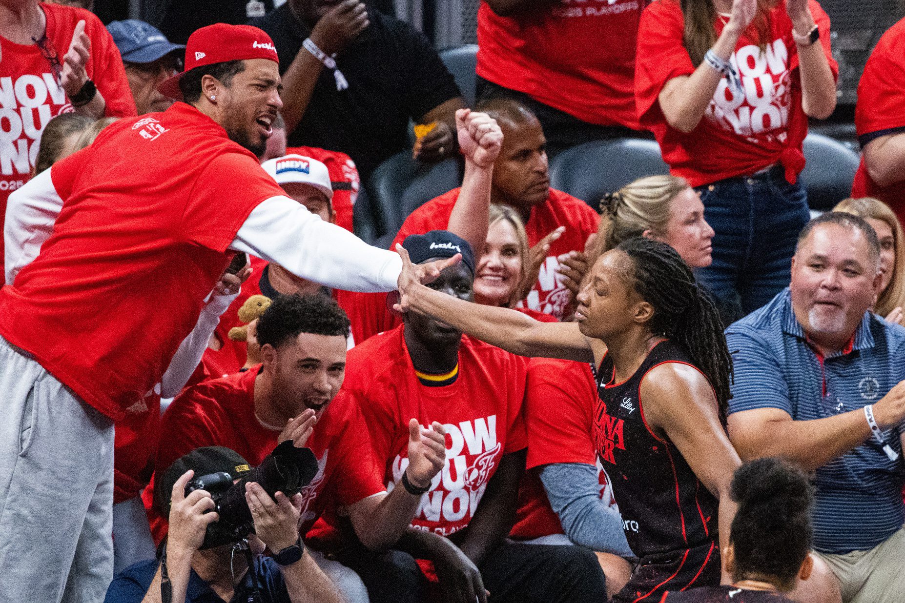 LOOK: Caitlin Clark And Tyrese Haliburton Go Crazy After Aliyah Boston Ignites Fever With 3-Ball Att Gainbridge 1 USATSI 27098871 168400517 lowres