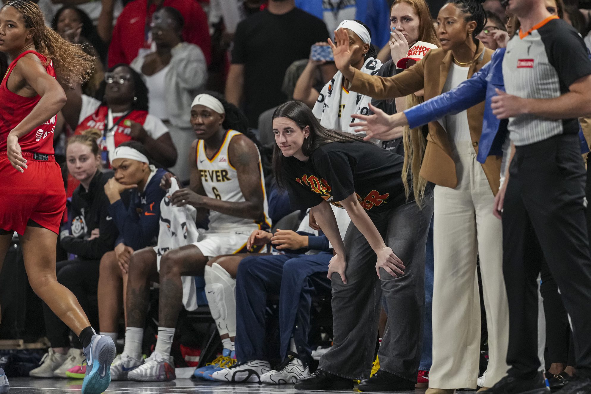 LOOK: Caitlin Clark Joins Fever In Mocking Atlanta Fans After Beating Dream 3 USATSI 27114082 168400517 lowres