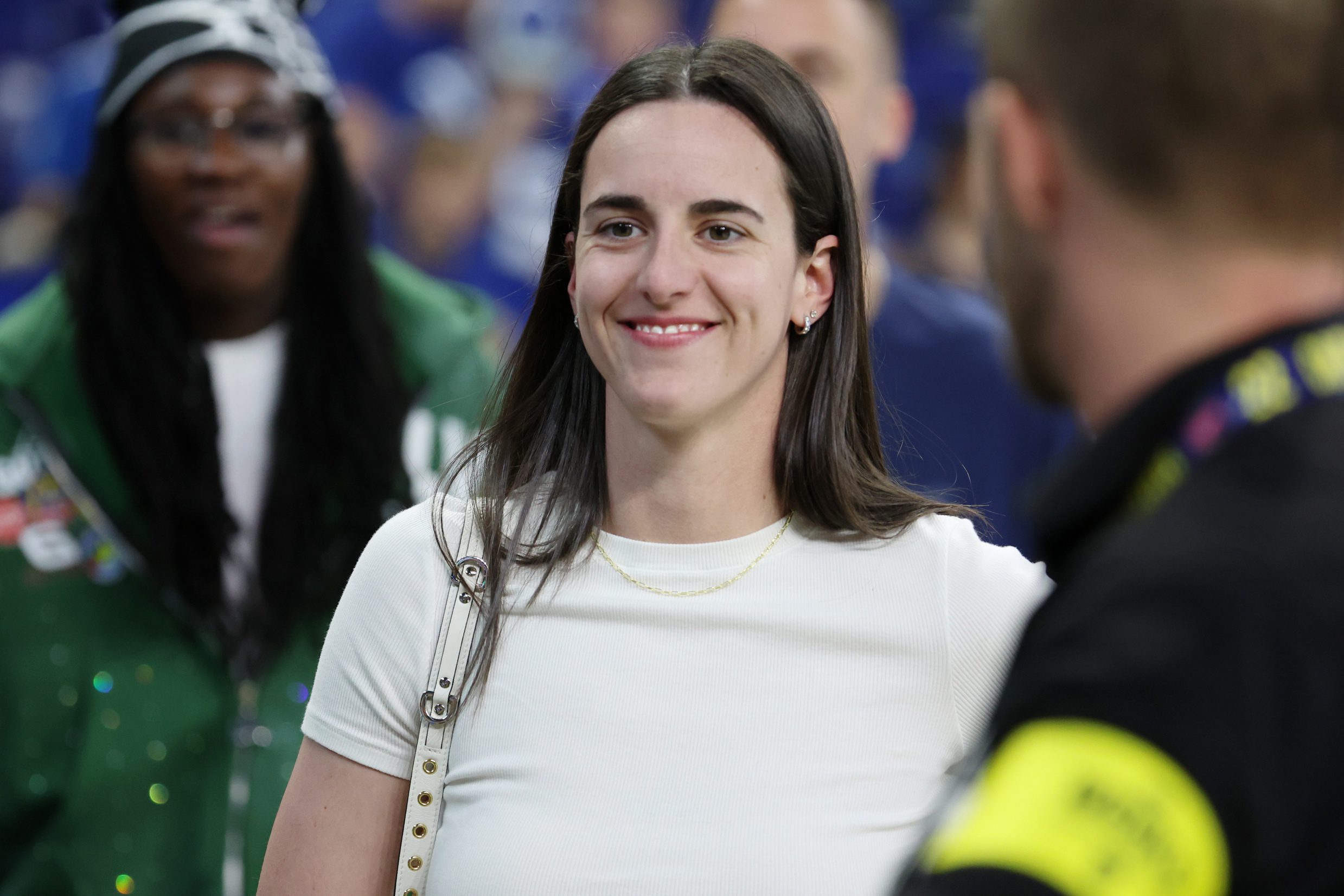 "I'd Love To See Her Play Golf With A Hockey Stick": WNBA Fans Rave Seeing Caitlin Clark Link Up With Adam Sandler 1 USATSI 27253479 168400517 lowres