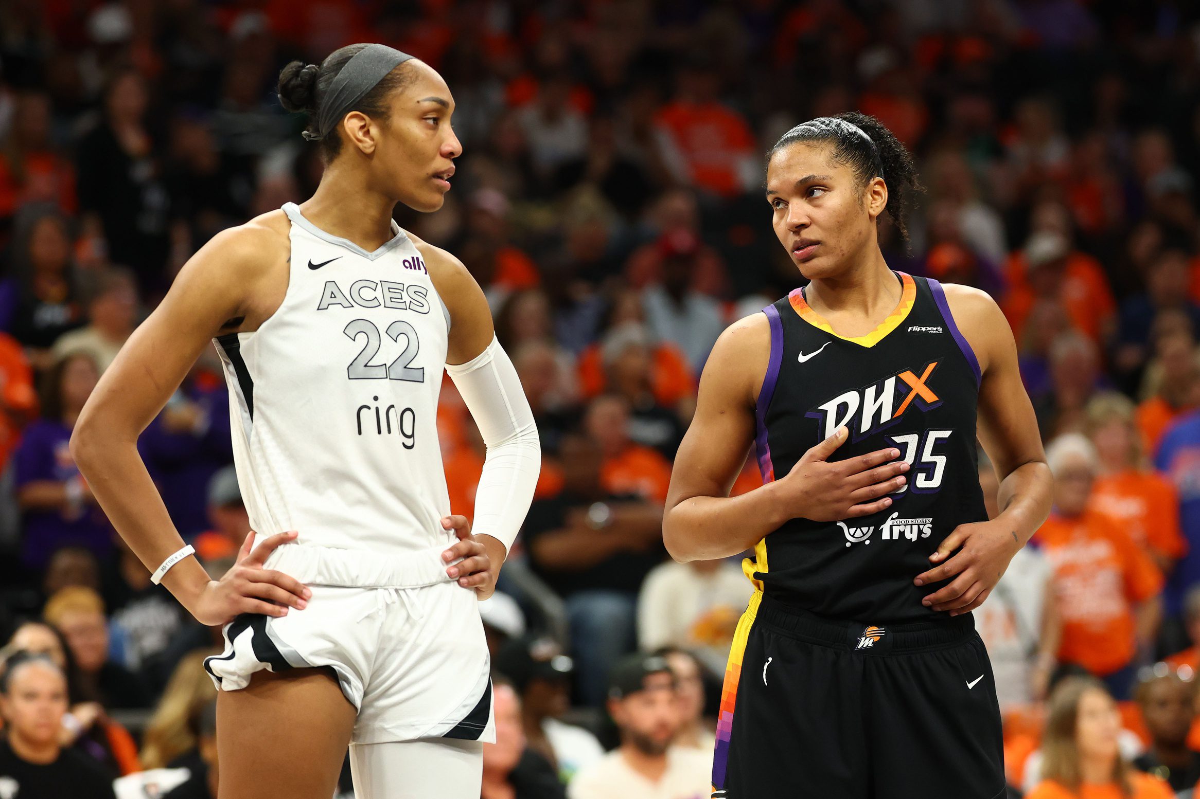 "Such A Serious League": WNBA Fans Poke Fun At A'ja Wilson's Finals Shot Fact Over 'Married Couple' Alyssa Thomas & DeWanna Bonner 3 USATSI 27277798 168400517 lowres