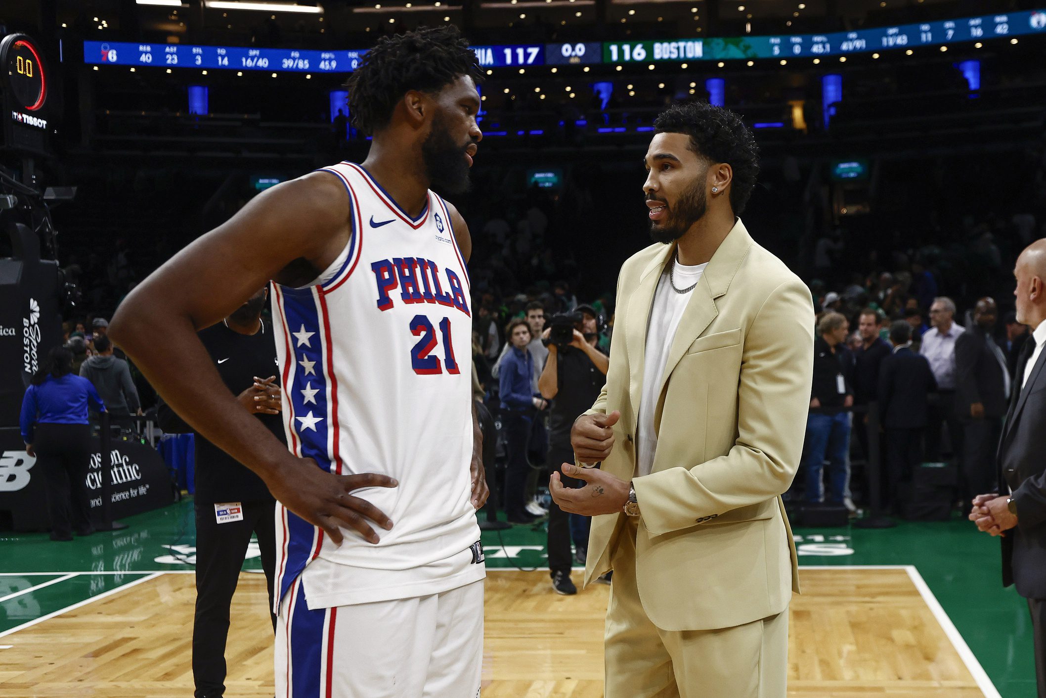 "Moving Like Celtics Shaq": NBA Fans Make Fun Of Joel Embiid's Miserable Season Debut Against Celtics 2 Joel Embiid