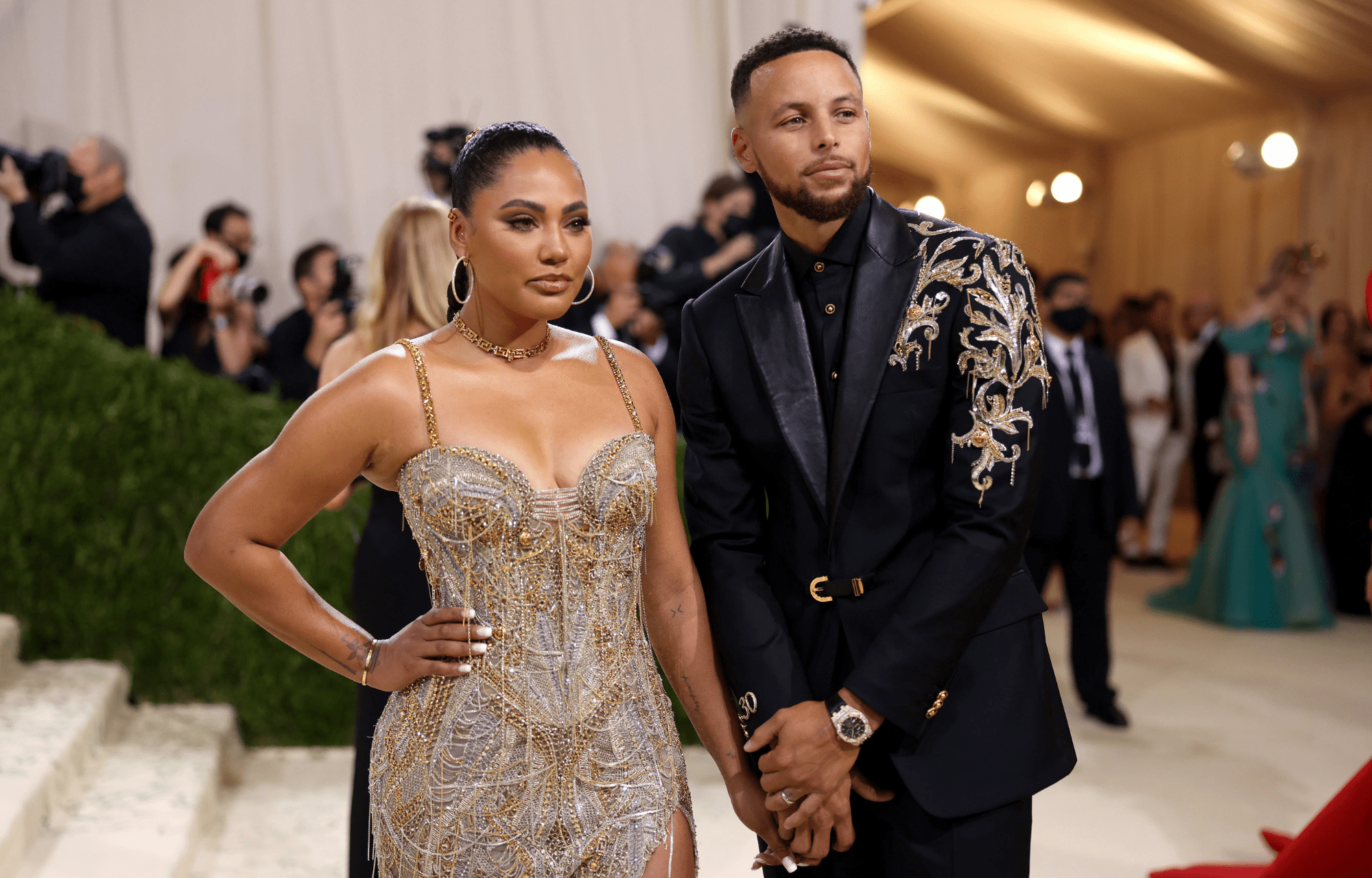 NBA Fans Steph Curry with wife Ayesha at the Met Gala. Photo credits: Met Gala Official Account