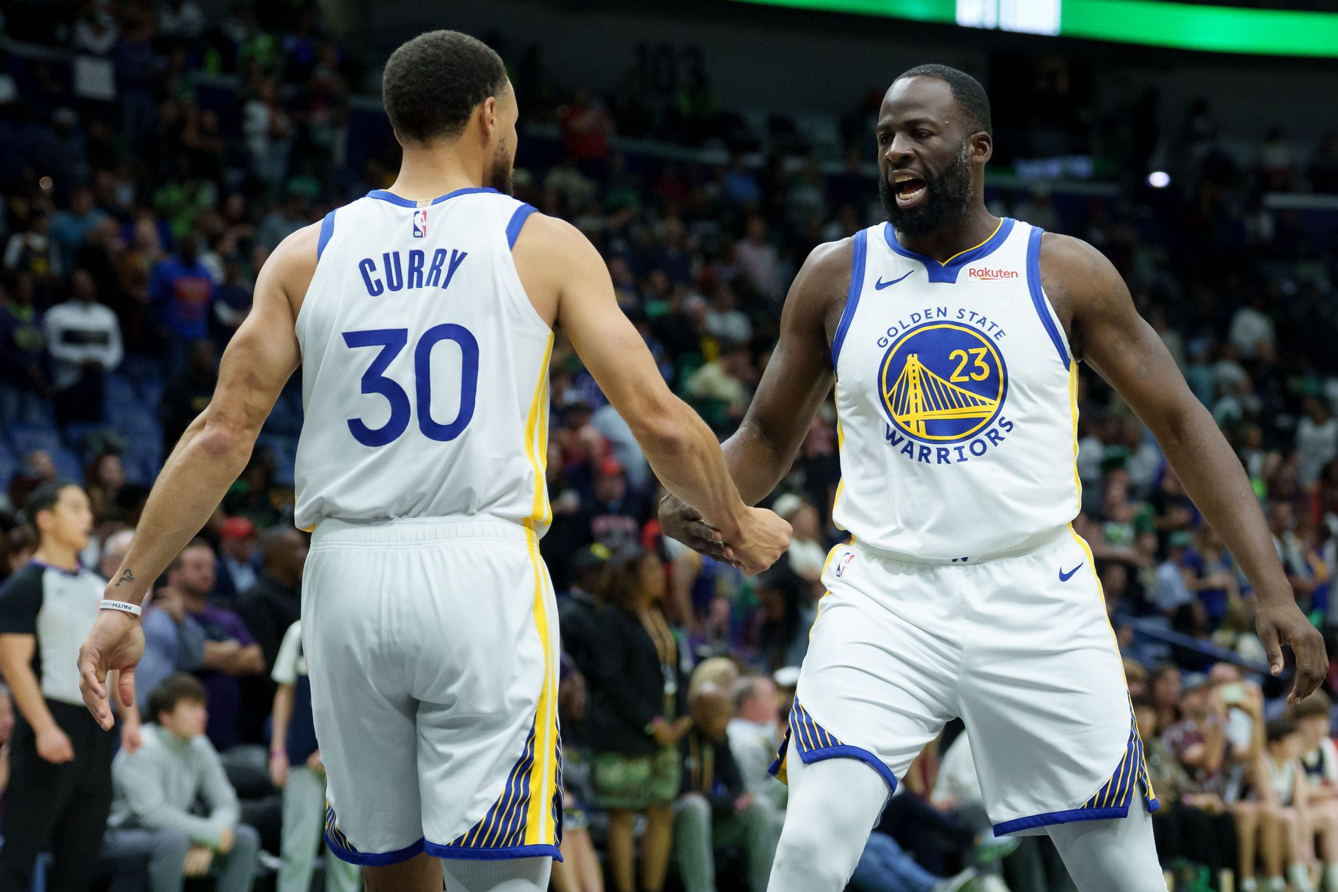 "His Official Nickname Is Now Draymond 'Angel' Green": NBA Fans Poke Fun At Draymond Green After Getting Warning From League Officials For Sideline Confrontation With Fan Calling Him 'Angel Reese' 1 USATSI 27609115 168400517 lowres 1