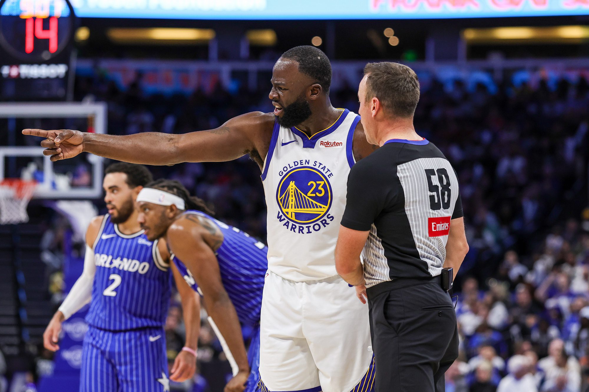 "His Official Nickname Is Now Draymond 'Angel' Green": NBA Fans Poke Fun At Draymond Green After Getting Warning From League Officials For Sideline Confrontation With Fan Calling Him 'Angel Reese' 2 USATSI 27621532 168400517 lowres