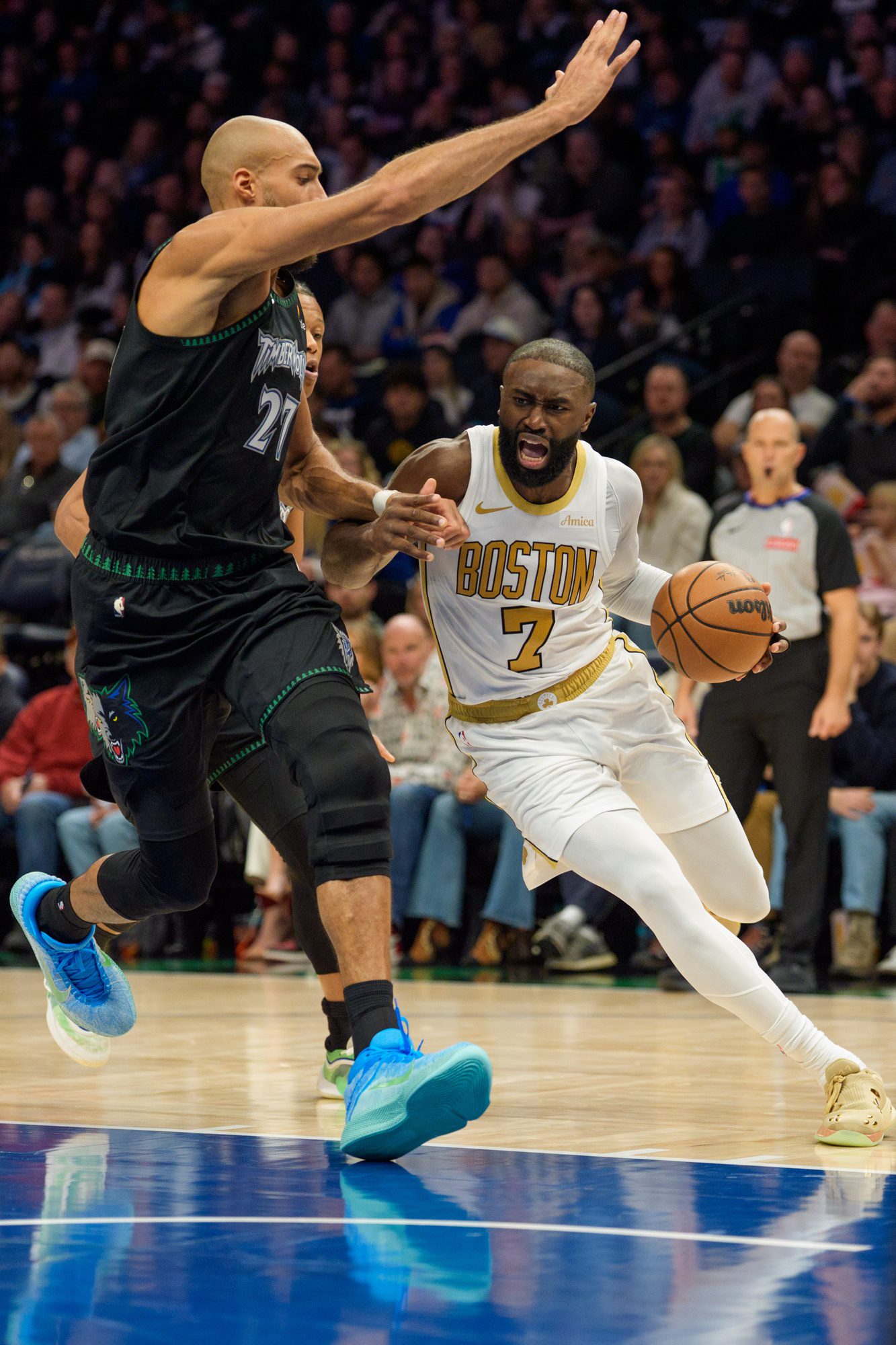 "It's Time For This Guy To Wipe It Off With A Towel": NBA Fans Feel Rudy Gobert's Suggestion To Jaylen Brown To Go Bald 2 USATSI 27705875 168400517 lowres