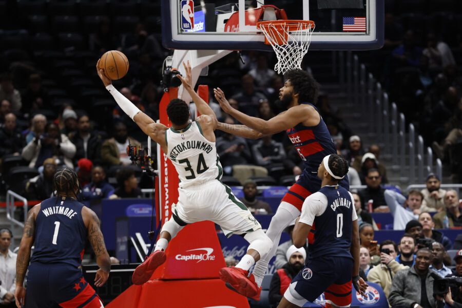 Wizards' 3rd Year Guard Bilal Coulibaly Had A Gargantuan Task of Guarding Giannis Antetokounmpo and Succeeded, Thanks to 'Whatever' Advice He Got Pre-Game 3 USATSI 27720300