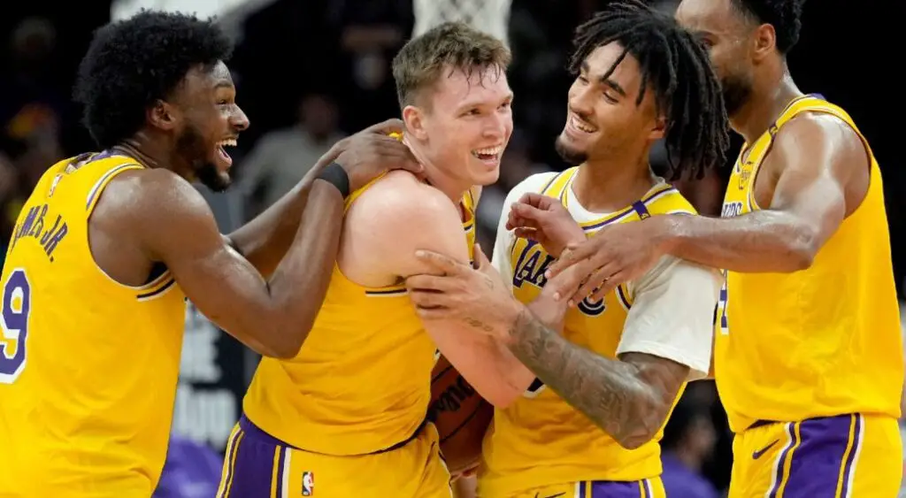 Devin Booker Defends Himself After Trolling Bronny James In Free Throw Attempt 2 los angeles lakers dalton knecht