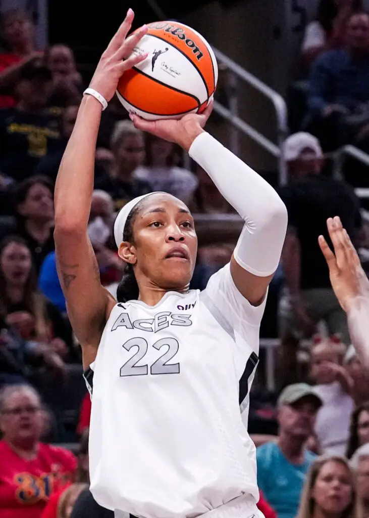 "Yes Maam": A'Ja Wilson Drops Reaction To JuJu Watson Breaking A Caitlin Clark College Record 3 Las Vegas Aces, A'ja Wilson, WNBA