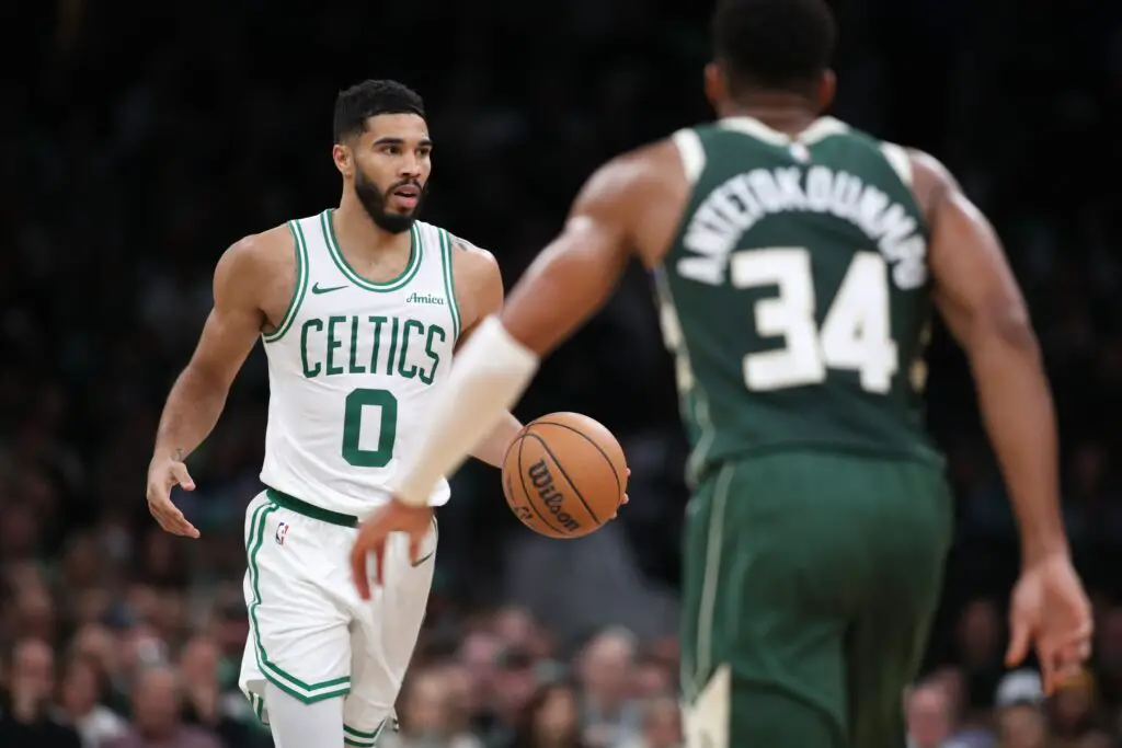 "That S*** Is Frustrating": Jayson Tatum Blasts Officiating For Near-Injury During A No-Call On Giannis Antetokounmpo 3 USATSI 24612277 168400517 lowres