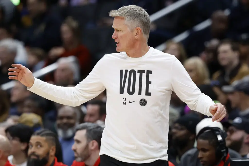 Steve Kerr, Donald Trump, Kamala Harris