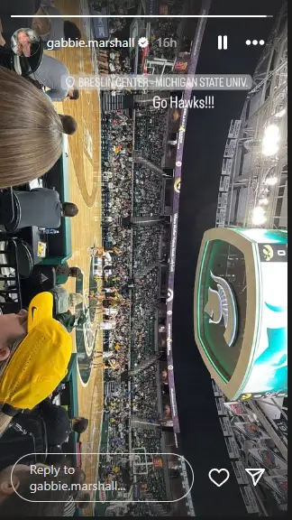 LOOK: Caitlin Clark's Iowa Teammate In Attendance For Hawkeyes-Spartans Matchup 1 Screenshot 24