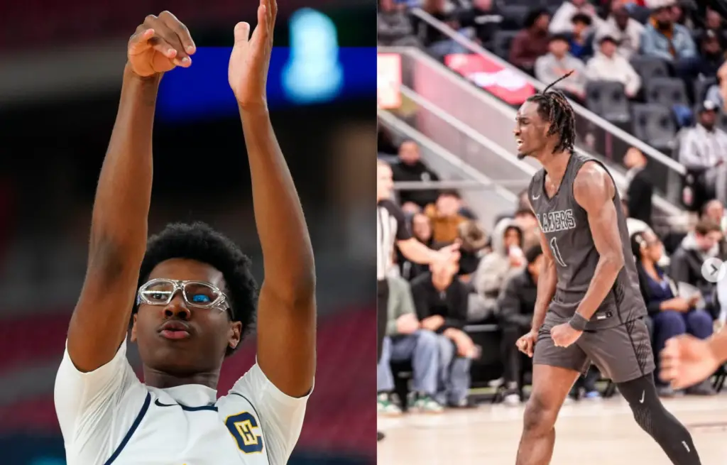 “Go Be Great”: LeBron James’ Son Bryce James Gives Encouragement To Christopher Nwuli’s Decision Bryce James (left). Photo source: Imagn images and Christopher Nwuli (right). Photo source: @nwuli.christopher