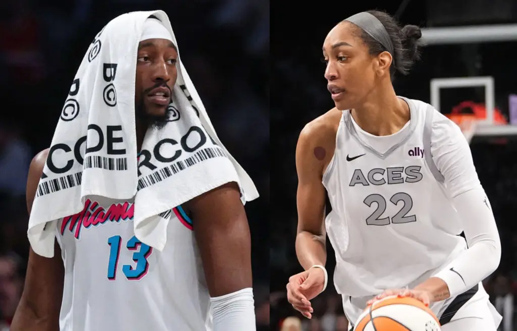 “We Need More Disrespectful Chants TBH”: NBA Fans Throw Opinions After ‘A’ja’s Husband’ Chants For Bam Adebayo Bam Adebayo and A'ja Wilson. Photo credits: Imagn images