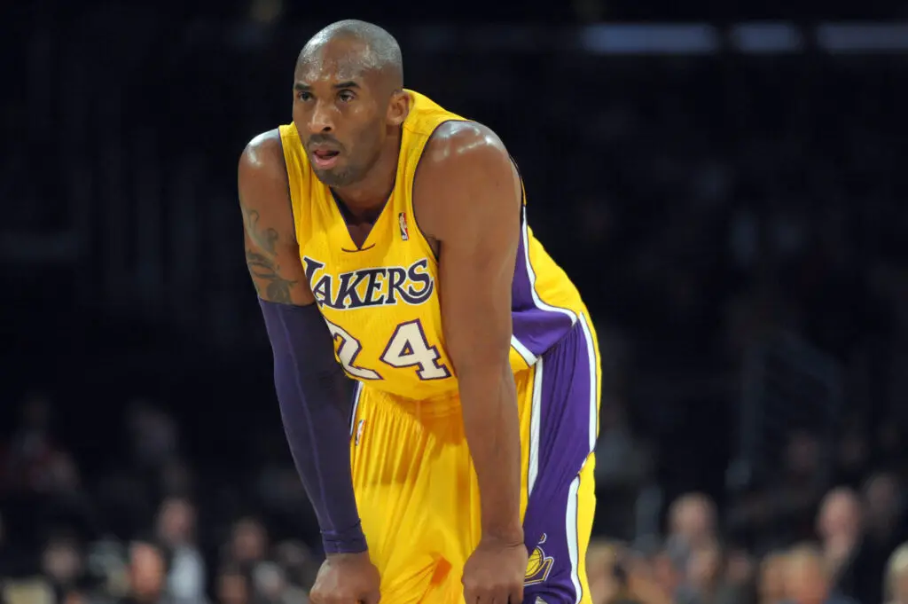 Jan 15, 2013, Los Angeles, CA, USA; Los Angeles Lakers guard Kobe Bryant (24) reacts against the Milwaukee Bucks at the Staples Center. Mandatory Credit: Kirby Lee/Imagn Images