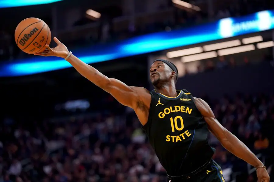Golden State Warriors’ Steve Kerr Gave an Update on Jimmy Butler Following the Game 2 Defeat Golden State Warriors forward Jimmy Butler III (10) attempts to grab a rebound against the Charlotte Hornets in the second quarter at the Chase Center.