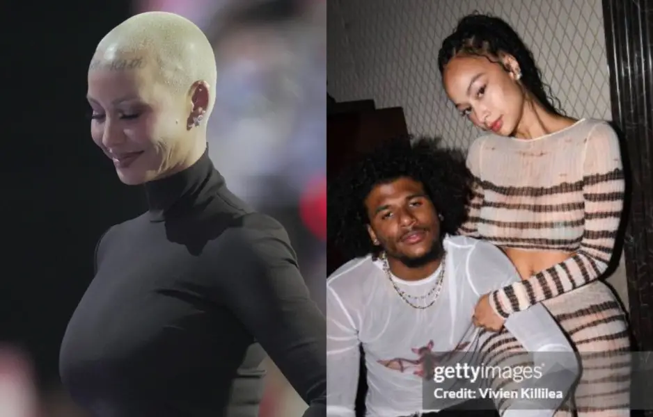“They Are Old Enough To Pursue Us”: Jalen Green’s Relationship With Draya Michele Gets Amber Rose’s Take Amber Rose (left), and couple Jalen Green and Draya Michele (right). Photo credits: Imagn images nd Getty