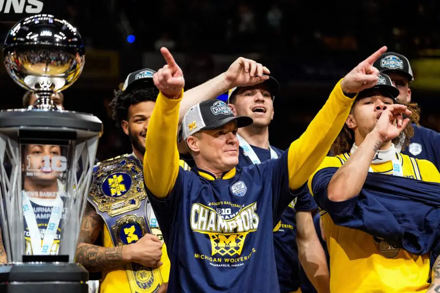 Michigan HC Dusty May On UC San Diego: “I think we’ll go in as an underdog as the Big 10 Tournament Champion.” USATSI 25692072