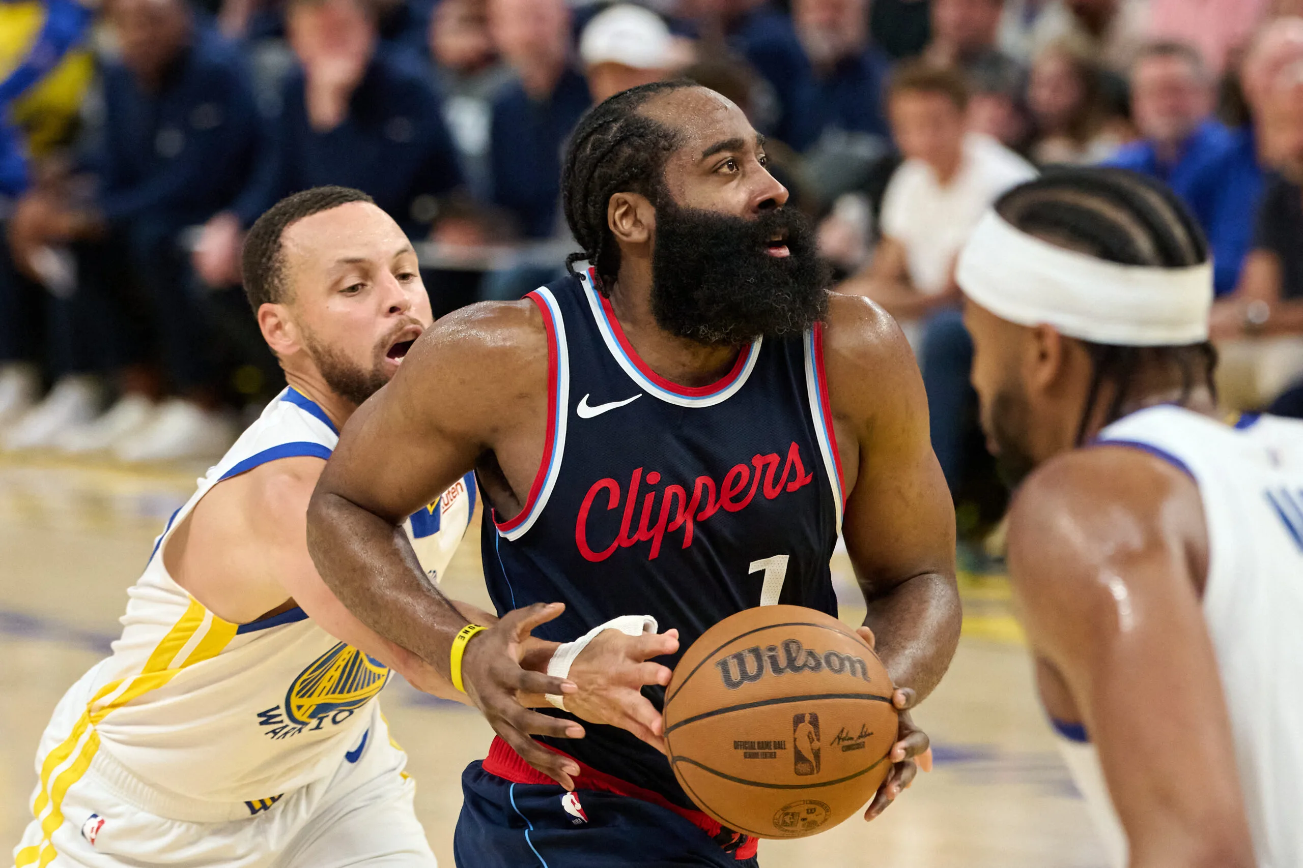 "Imagine Having A Dad Sleep With Women In Clubs": NBA Fans Surprised As James Harden Reveals Son In Netflix's 'Starting 5' Series 3 golden state warriors stephen curry james harden