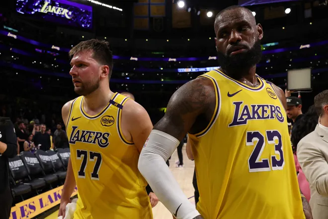 "You Can't Be Teammates With LeBron And Not Get Him A Christmas Gift": NBA Fans Go Wild After Parody Account Claims LeBron James Upset With Luka Doncic Birthday Gift Snub 1 los angeles lakers lebron james luka doncic