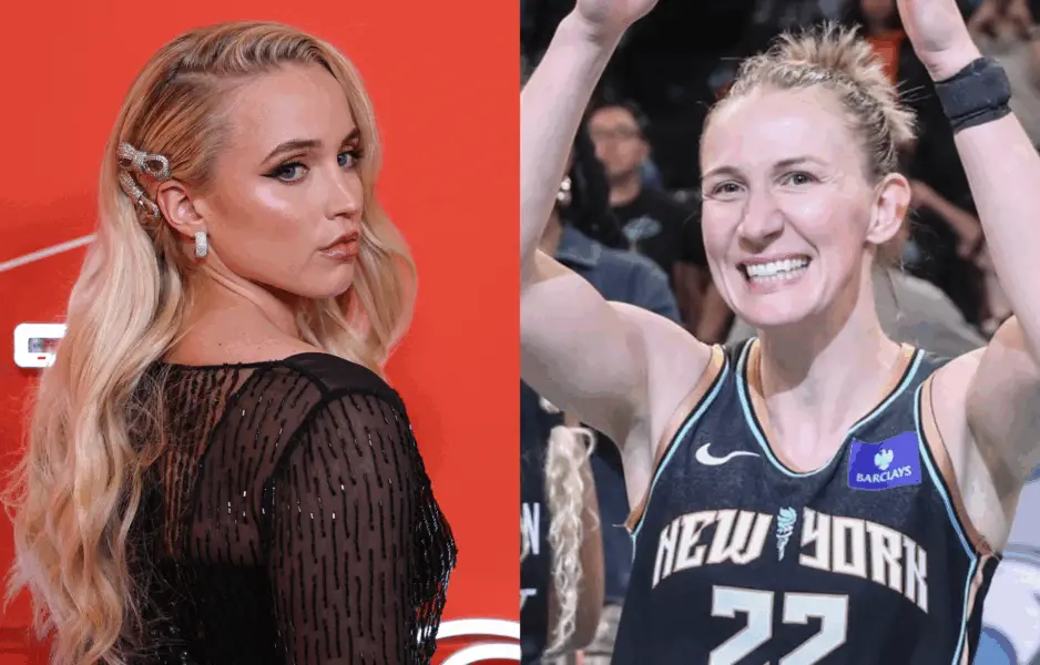 Chicago Sky rookie Hailey van Lith admits stalking Sky veteran Courtney Vandersloot. Photo credits: Imagn