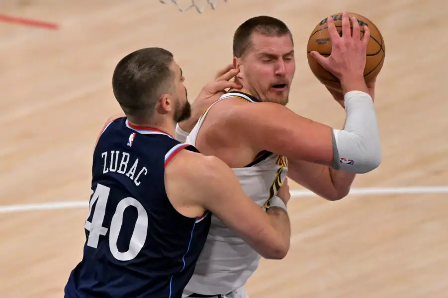Los Angeles Clippers Big Man Glad They Finally Got PF Reinforcement, Says This Player Would Have Been Useful in 1st Round Loss to Denver 2 Los Angeles Clippers center Ivica Zubac (40) defends Denver Nuggets center Nikola Jokic (15) in the second half of game four of round one of the 2024 NBA Playoffs at Intuit Dome.