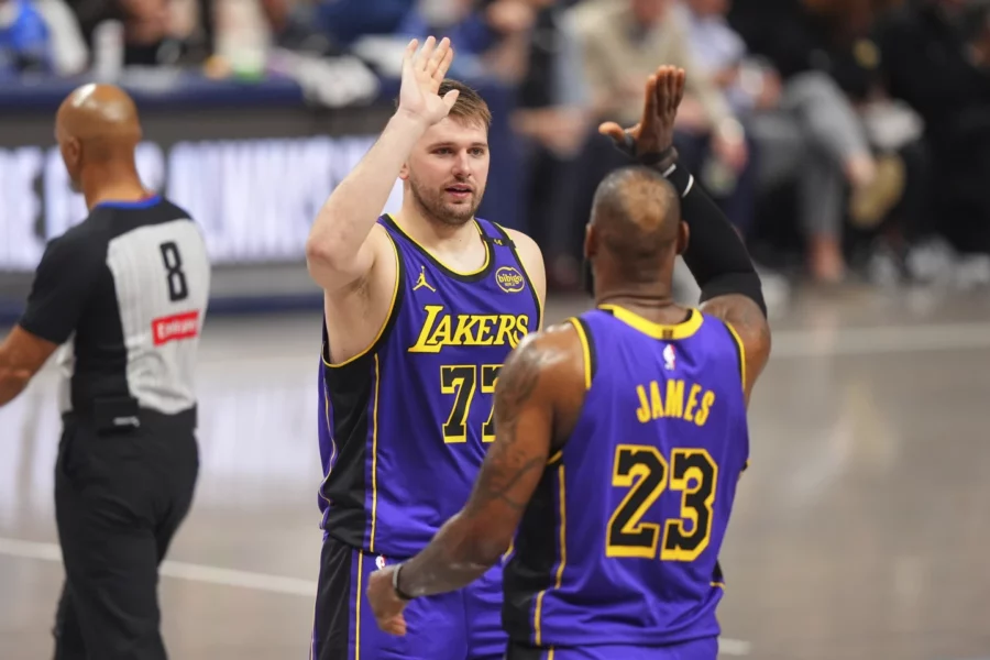 los angeles lakers lebron james luka doncic