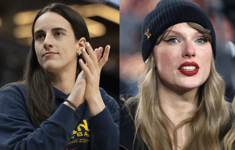 WNBA star Caitlin Clark and Singer-Songwriter Taylor Swift. Credits: Imagn