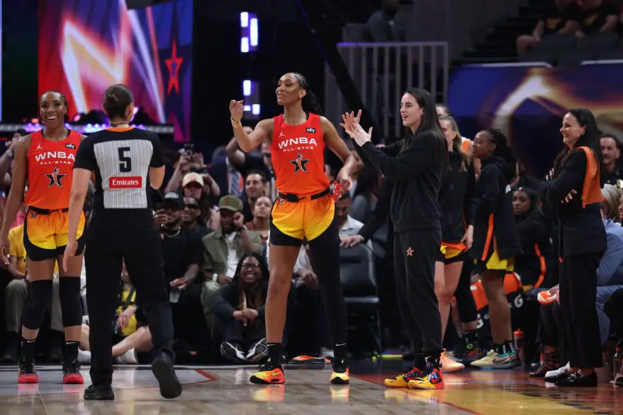 A'ja Wilson, Caitlin Clark. WNBA Fans