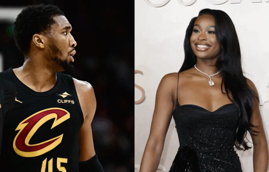 Cleveland Cavaliers star Donovan Mitchell and fiancé singer Coco Jones. Photo credits: Imagn