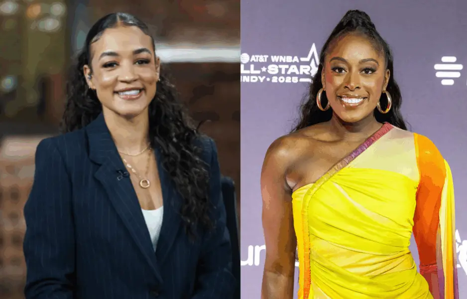WNBA Fans Roast Adraya Carter (left), Chiney Ogwumike (right) For Picking Against Caitlin Clark's Indiana Fever. Photo credits: Imagn