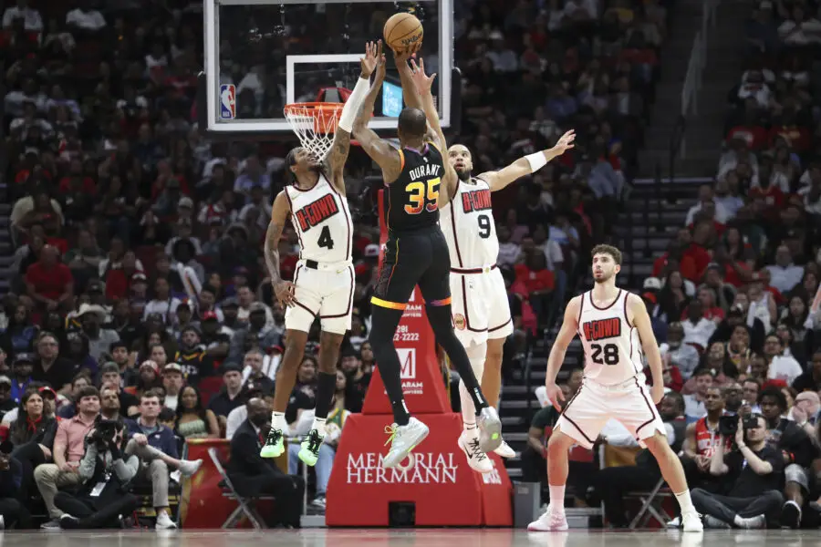 Kevin Durant, J. Green, Dillon Brooks, Alperen Sengun