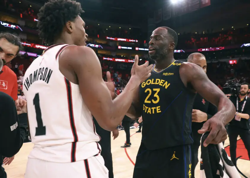 Houston Rockets' Amen Thompson Makes Honest Comment About Playing Versus 1-Time DPOY Draymond Green - 'He's Not Gonna Wow You Athletically' 2 USATSI 26095265