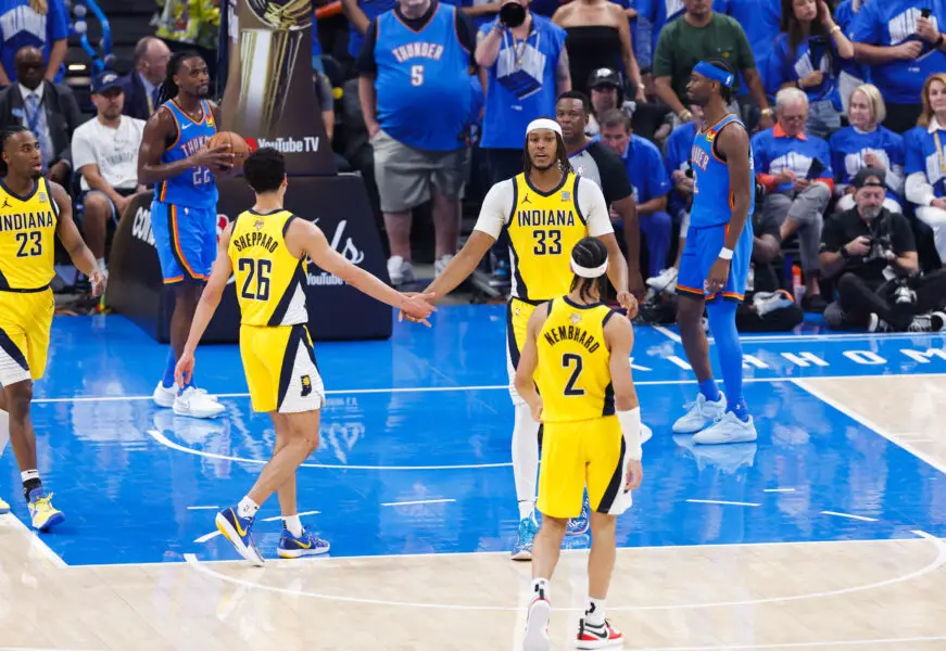 Pacers' 4th Year Guard Draws Clear Line About Professional Relationship With Myles Turner Who Left Them For Milwaukee Bucks - 'Not Against Us' 3 USATSI 26512702