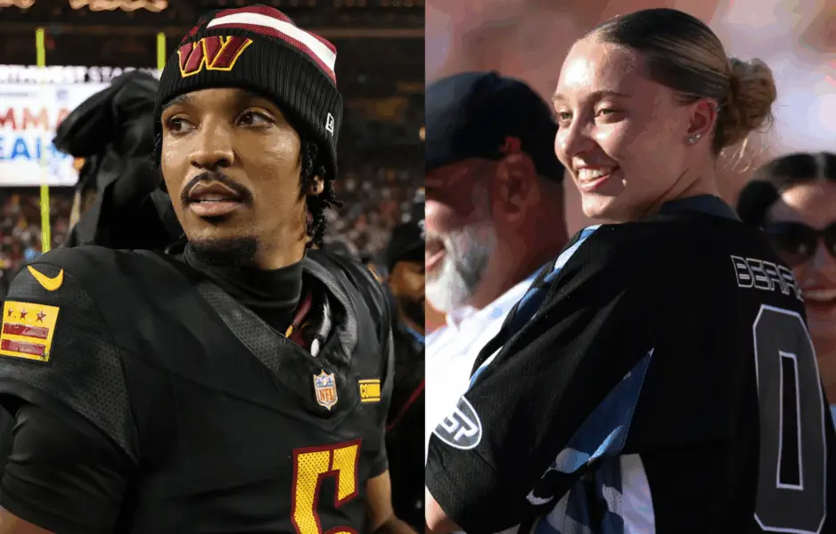 “He Had To See If His Mom Texted Him”: WNBA Fans Mock Jayden Daniels Putting Out Phone In Front Of Paige Bueckers WNBA Fans Mock Jayden Daniels Putting Out Phone In Front Of Paige Bueckers. Photo credits: Imagn